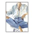 Picture of Blue Jeans I _GroupedProduct_Rectangle_Portrait_Canvas_Framed_
