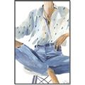 Picture of Blue Jeans I _GroupedProduct_Rectangle_Portrait_Canvas_Framed_