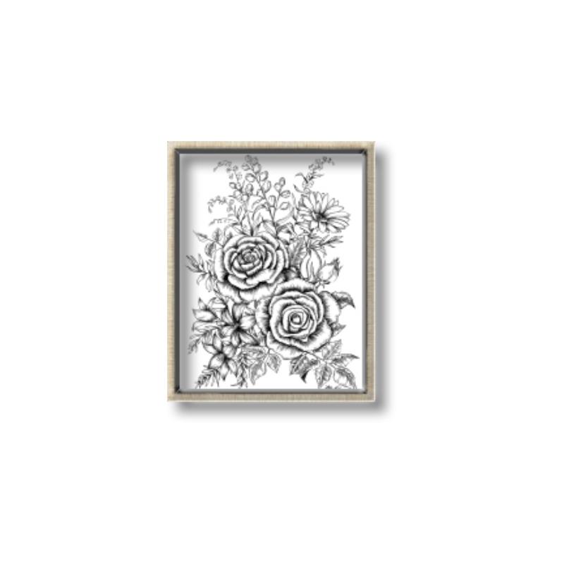 Picture of Sketched Flower I _GroupedProduct_Rectangle_Portrait_Canvas_Framed_