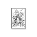 Picture of Sketched Flower I _GroupedProduct_Rectangle_Portrait_Canvas_Framed_