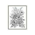Picture of Sketched Flower I _GroupedProduct_Rectangle_Portrait_Canvas_Framed_