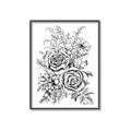Picture of Sketched Flower I _GroupedProduct_Rectangle_Portrait_Canvas_Framed_