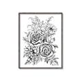 Picture of Sketched Flower I _GroupedProduct_Rectangle_Portrait_Canvas_Framed_
