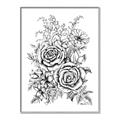 Picture of Sketched Flower I _GroupedProduct_Rectangle_Portrait_Canvas_Framed_
