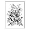 Picture of Sketched Flower I _GroupedProduct_Rectangle_Portrait_Canvas_Framed_
