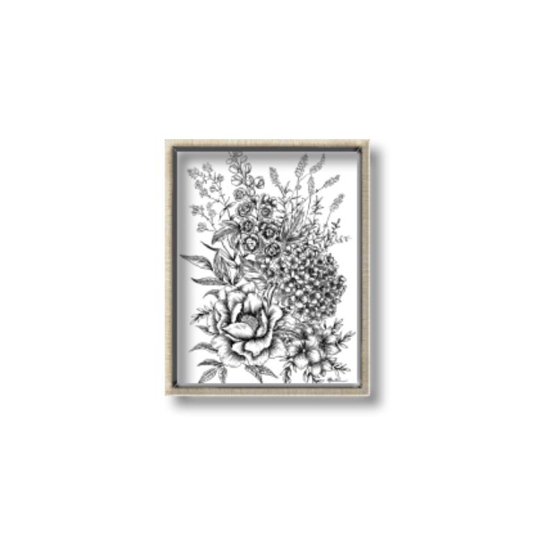 Picture of Sketched Flower II  _GroupedProduct_Rectangle_Portrait_Canvas_Framed_