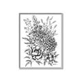 Picture of Sketched Flower II  _GroupedProduct_Rectangle_Portrait_Canvas_Framed_
