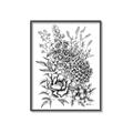 Picture of Sketched Flower II  _GroupedProduct_Rectangle_Portrait_Canvas_Framed_