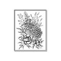 Picture of Sketched Flower II  _GroupedProduct_Rectangle_Portrait_Canvas_Framed_