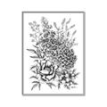 Picture of Sketched Flower II  _GroupedProduct_Rectangle_Portrait_Canvas_Framed_