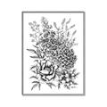 Picture of Sketched Flower II  _GroupedProduct_Rectangle_Portrait_Canvas_Framed_