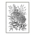 Picture of Sketched Flower II  _GroupedProduct_Rectangle_Portrait_Canvas_Framed_