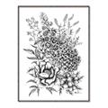 Picture of Sketched Flower II  _GroupedProduct_Rectangle_Portrait_Canvas_Framed_