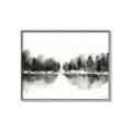 Picture of Misty Forest Black  _GroupedProduct_Rectangle_Landscape_Canvas_Framed_