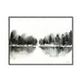 Picture of Misty Forest Black  _GroupedProduct_Rectangle_Landscape_Canvas_Framed_