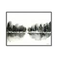 Picture of Misty Forest Black  _GroupedProduct_Rectangle_Landscape_Canvas_Framed_