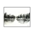 Picture of Misty Forest Black  _GroupedProduct_Rectangle_Landscape_Canvas_Framed_