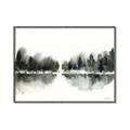 Picture of Misty Forest Black  _GroupedProduct_Rectangle_Landscape_Canvas_Framed_