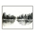 Picture of Misty Forest Black  _GroupedProduct_Rectangle_Landscape_Canvas_Framed_