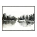 Picture of Misty Forest Black  _GroupedProduct_Rectangle_Landscape_Canvas_Framed_