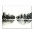 Picture of Misty Forest Black  _GroupedProduct_Rectangle_Landscape_Canvas_Framed_