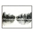 Picture of Misty Forest Black  _GroupedProduct_Rectangle_Landscape_Canvas_Framed_