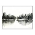Picture of Misty Forest Black  _GroupedProduct_Rectangle_Landscape_Canvas_Framed_