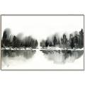 Picture of Misty Forest Black  _GroupedProduct_Rectangle_Landscape_Canvas_Framed_