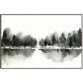 Picture of Misty Forest Black  _GroupedProduct_Rectangle_Landscape_Canvas_Framed_
