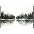 Picture of Misty Forest Black  _GroupedProduct_Rectangle_Landscape_Canvas_Framed_