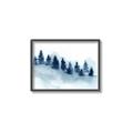 Picture of Misty Forest Blue Trees _GroupedProduct_Rectangle_Landscape_Canvas_Framed_