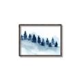 Picture of Misty Forest Blue Trees _GroupedProduct_Rectangle_Landscape_Canvas_Framed_