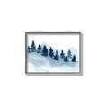 Picture of Misty Forest Blue Trees _GroupedProduct_Rectangle_Landscape_Canvas_Framed_