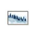 Picture of Misty Forest Blue Trees _GroupedProduct_Rectangle_Landscape_Canvas_Framed_