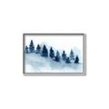 Picture of Misty Forest Blue Trees _GroupedProduct_Rectangle_Landscape_Canvas_Framed_