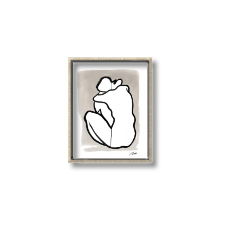 Picture of Fine Lines II  _GroupedProduct_Rectangle_Portrait_Canvas_Framed_