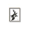Picture of Sketched Deer side  _GroupedProduct_Rectangle_Portrait_Canvas_Framed_