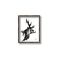 Picture of Sketched Deer side  _GroupedProduct_Rectangle_Portrait_Canvas_Framed_