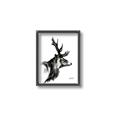 Picture of Sketched Deer side  _GroupedProduct_Rectangle_Portrait_Canvas_Framed_