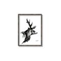 Picture of Sketched Deer side  _GroupedProduct_Rectangle_Portrait_Canvas_Framed_