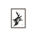 Picture of Sketched Deer side  _GroupedProduct_Rectangle_Portrait_Canvas_Framed_