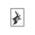 Picture of Sketched Deer side  _GroupedProduct_Rectangle_Portrait_Canvas_Framed_
