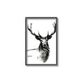Picture of Sketched Deer  _GroupedProduct_Rectangle_Portrait_Canvas_Framed_