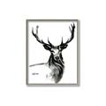 Picture of Sketched Deer  _GroupedProduct_Rectangle_Portrait_Canvas_Framed_