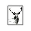 Picture of Sketched Deer  _GroupedProduct_Rectangle_Portrait_Canvas_Framed_