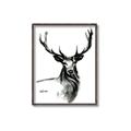 Picture of Sketched Deer  _GroupedProduct_Rectangle_Portrait_Canvas_Framed_