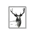 Picture of Sketched Deer  _GroupedProduct_Rectangle_Portrait_Canvas_Framed_