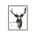 Picture of Sketched Deer  _GroupedProduct_Rectangle_Portrait_Canvas_Framed_