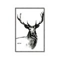 Picture of Sketched Deer  _GroupedProduct_Rectangle_Portrait_Canvas_Framed_