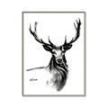 Picture of Sketched Deer  _GroupedProduct_Rectangle_Portrait_Canvas_Framed_